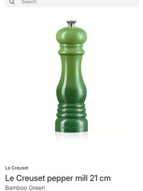 Le Creuset Bamboo Green Ombre Pepper Mill 21cm